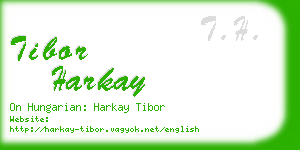 tibor harkay business card